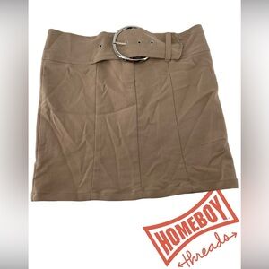 Tan Skirt with Belt